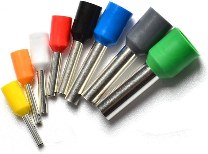 EL-SKY 800pcs Assortment Ferrule Wire Copper Crimp Connector, Wire Terminals Kit, Wire Connector Kit, Insulated Cord Pin End Terminal AWG 22-10 Kit