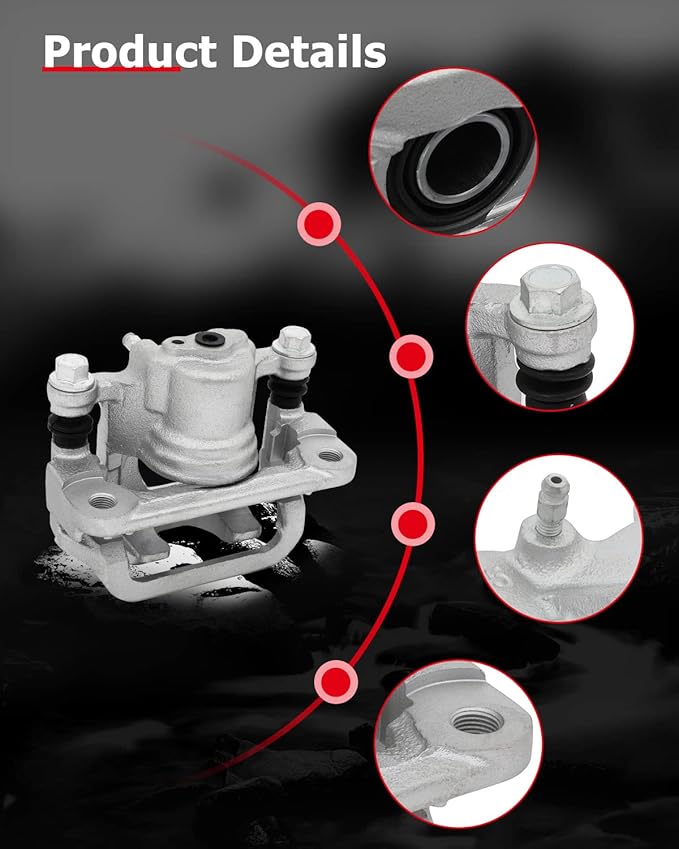 cciyu Rear Left Brake Caliper Assembly w/Bracket 19B2780 For Nissan For Altima 2002-2023,For Nissan For Maxima 2003-2008 2019-2023