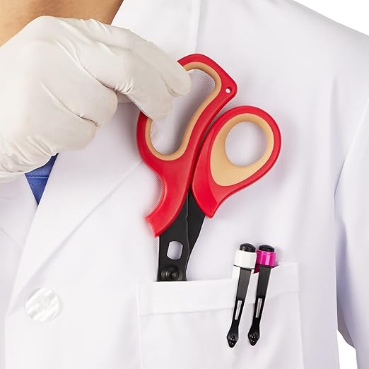 MEUUT 2 Pack Trauma Shears Patented Bandage Scissors - Medical Supplies with 8 inch Heavy Duty Medical Scissors for EMT Workers Nurses