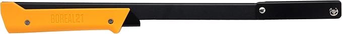 AGAWA - BOREAL21 Backwoods Kit - 21 Inch Folding Bow Saw, 21" Premium Leather Sheath, Additional 21" Aggressive Blade (Black Frame - Yellow Handle)