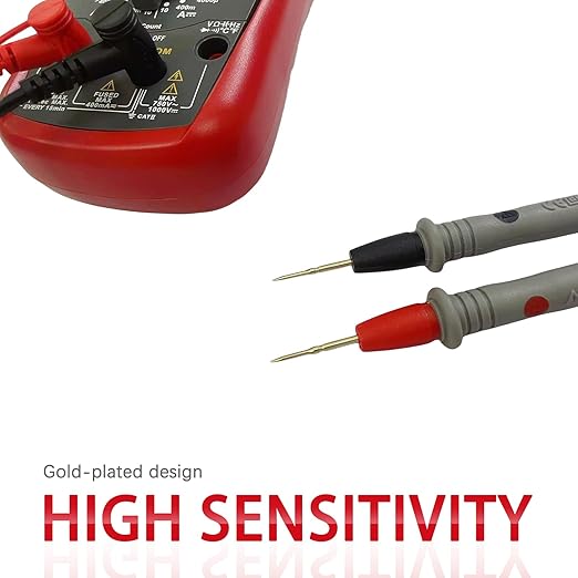 2PCS Digital Multimeter Test Leads Set with 2PCS 10A Alligator Clips