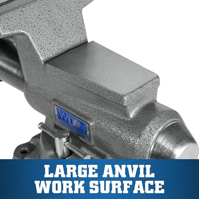 Wilton Mechanics Pro Bench Vise, 6-1/2" Jaw Width, 6" Jaw Opening, 4-3/8" Throat (Model 865M)
