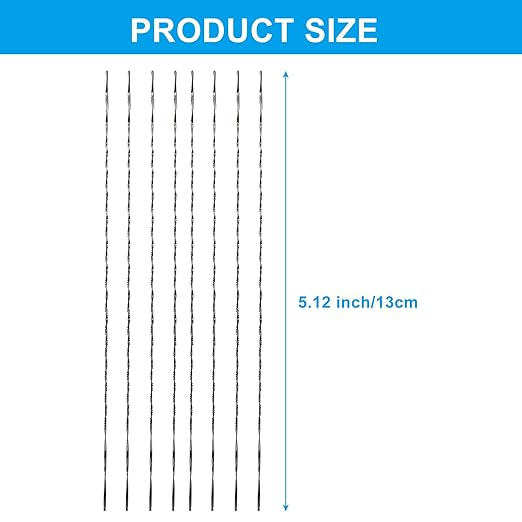 Scroll Saw Blade, 12 Pcs Spiral Scroll Saw Blades for Wood Metal Plastic Cutting Sawing Carve (#2)
