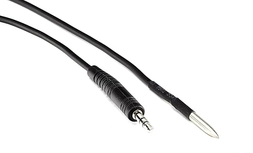 Extech TP830 Thermistor Probe – Precision Temperature Sensor for Digital Thermometers, –40 to 302°F (–40 to 150°C) Range, Fast Response, 2.3 ft Cable, Durable Stainless Steel Probe
