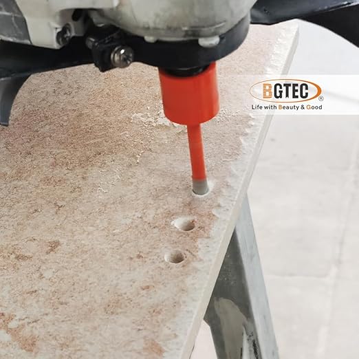 Diamond Core Drill Bit Kit BGTEC Diamond Hole Saw Tile Cutter for Porcelain Tile Ceramic Marble Brick Granite Stone, 5/8"-11 Thread Hole Saw 10/10/10mm+HEX Adapter