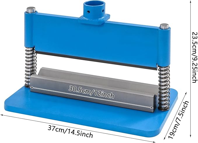 12inch Press Brake Attachment 12-20 Ton Heavy Duty Hydraulic Shop Presses Metal Bending Tool for Metal Sheets, Creating Complex Shapes, Blue