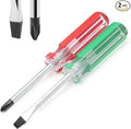 Piutouyar Magnetic Screwdriver Set 2 PCS, 3 Inch Steel Shaft Magnetic 5mm Phillips and Flat Head Tips Screwdriver for Computer Repairing, Automobile Tools and Home Appliances