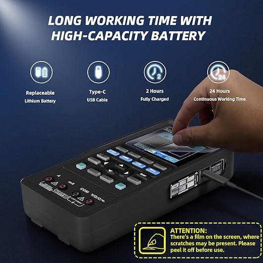 Hantek 2C42 Handheld Oscilloscope Multimeter 2 in 1 Multifunction Tester 2CH+DMM 40MHz Scope