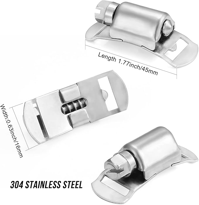 Hose Clamps, DIY 8.5 FT Metal Strap + 6 Fasteners, Hose Clamps Stainless Steel, Large Adjustable Hose Clamp Pipe Clamp for Pipe Automotive Mechanical Applications