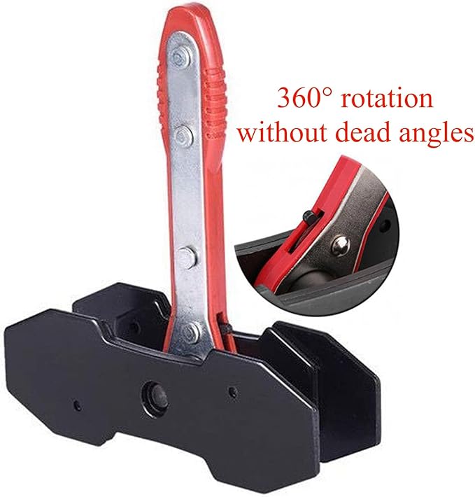 Brake Caliper Press, Caliper Piston Spreader, Brake Tools,Brake Caliper Piston, Brake Caliper Press Ratchet with 2 Extra pcs Steel Plates, Red