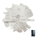 1/8"-1"(3.2-25.4mm) Cam Type Weld Gauge 7-Blades Fillet Weld Gage Rl Gauge Stainless Steel Depth Gauges Welding Metric & Inch Test Ulnar for Boilers, Bridges, Shipbuilding