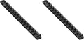 ERNST 13-Inch Magnetic Socket Rail Organizer with 14 3/8-Inch Twist Lock Clips, Black (8424M-Black-3/8) (Pack of 2)