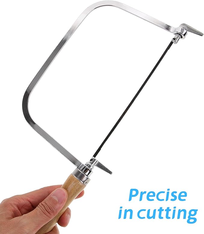 Coping Saw Coping Frame and 4 Replacement Blades Hand Carving Saw Hand Woodworking Tool