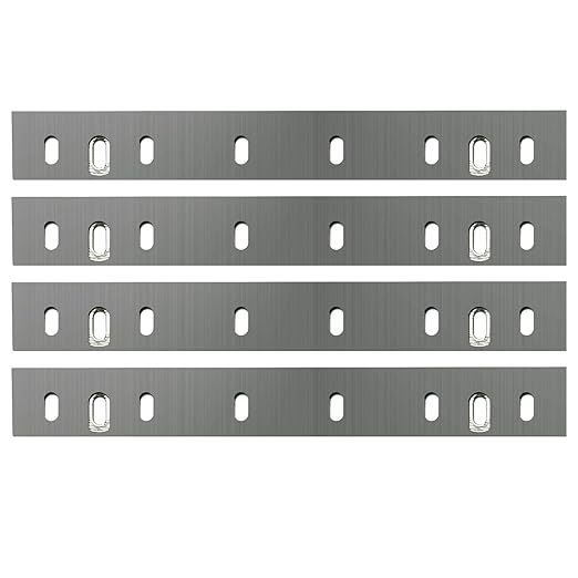 10" Planer Blade Knives for Ryobi AP10 AP10N Power Planers HSS Planer Knife with Single Cuttting Edge, 4 Pcs
