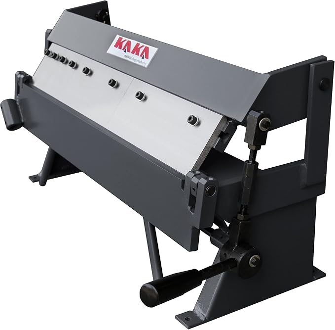 KAKA INDUSTRIAL Box and Pan Brake, 24-Inch Sheet Metal Brake, 16-Gauge Mild Steel Capacity Metal Brake Bender, Pan and Box Brake 1–135 Degree Adjustable, Metal Finger Break with 5 Fingers W-2416Z