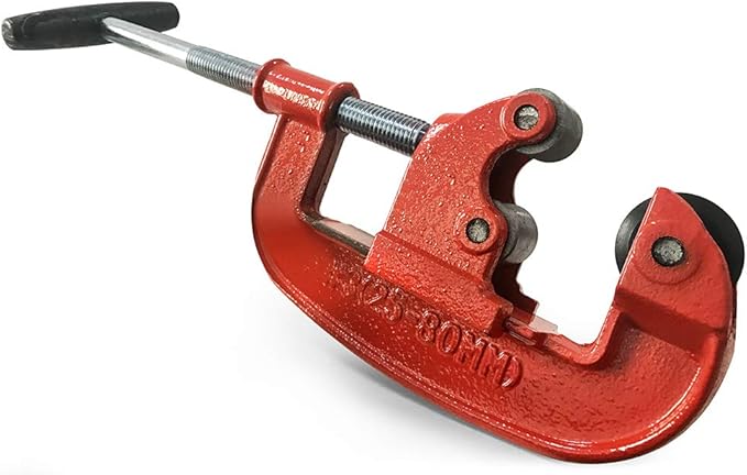 QWORK Professional Pipe Cutter Tool for 1-3" Pipes - Ideal for Plumbing, Automotive, and Construction Projects