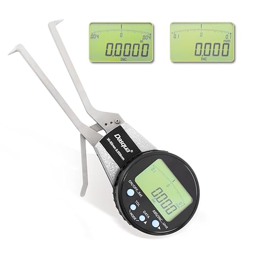 Dasqua Digital Internal Caliper Gage with 0.200"-1" /1.200"-2"/0.400"-1.2" Measuring Range (1.200"-2.0"/30-50mm)