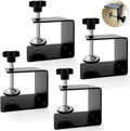 Drawer Front Installation Clamps, Cold-Rolled C Clamps for Woodworking, Door Installation Tools and Cabinet Tools with Protective Pads (4 Pcs)
