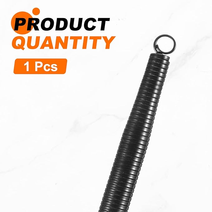 HARFINGTON PVC Spring Tube Bender 17.1mm OD 380mm Long C Type Conduit Pipe Bender Bending Spring for Pipe Bending Devices in Home Hydropower, Black