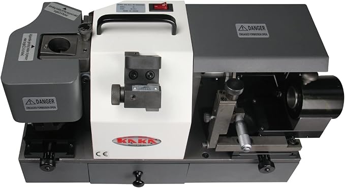 KAKA INDUSTRIAL TX-X6 Φ4-Φ14 mm Drill Bits Sharpener and Grinder 6 Collets End Mill Re-Sharpener Portable Grinding Sharpening Machine CNC Router Bit Sharpener with Adjustable Angle