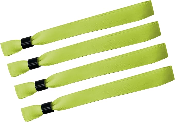 100 Pack Wrist Bands|Neon Yellow Wristbands for Events|Wristbands for Concerts Festival Admission Party|13.78” x 0.59”