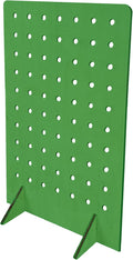 Torched Pegboard Display Stand for Jewelry, Craft Shows, Selling, Vendor Events, Tools, Peg Board Accessories Rack Organizer, Medium 8" L x 4.3" W x 12" H, Green