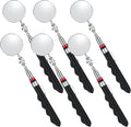 6 Pcs Telescoping Inspection Mirror,Retractable 30 Inch Mechanical Mirror Tool,Under Vehicle Inspection Mirror,Car Visual Reflector,Retractable Under Vehicle Detection Mirror Repair Tool