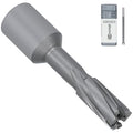 KEENTECH Carbide-Tipped Annular Cutter, 1/2" Diameter x 1-3/8" Depth, 3/4" Weldon Shank (2 Flat), High Speed Cutting TCT Mag Drill Bit with Pilot Pin for Harder Material, Stainless Steel, Cast Iron