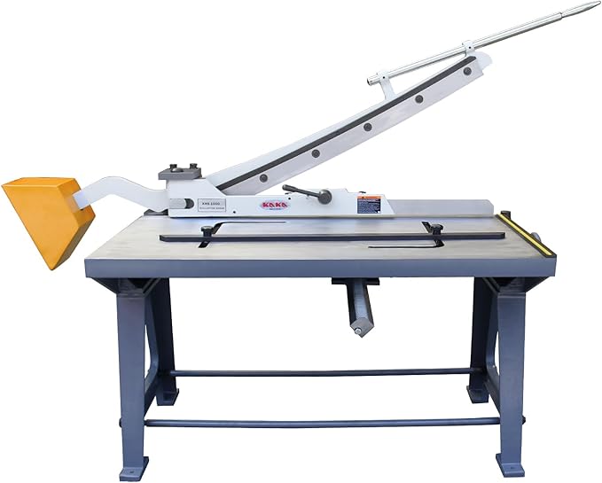 KAKA INDUSTRIAL Guillotine Metal Shear, 40 Inch Cutting Width, 14 Gauge KHS-40 Sheet Metal Cutter for Industrial and Commercial Fabrication