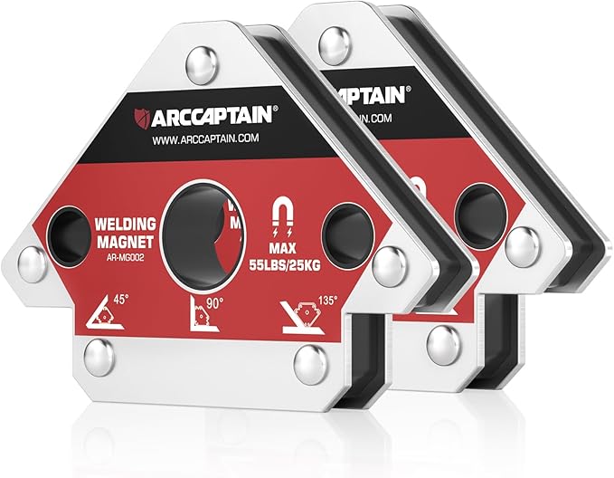 ARCCAPTAIN Welding Magnets 2pcs 55LB Welding Magnet Set, Magnetic Welding Holder, Holding Power Welding Accessories