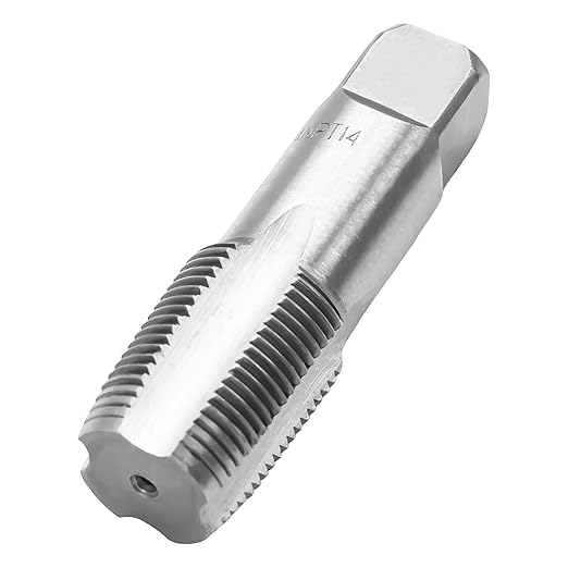HFS(R) 5PCS NPT Pipe Tap Set ，1/8", 1/4", 3/8", 1/2" and 3/4", with Plastic Case for for Accurate Threads, Assorted Plumbers Mechanics DIY Thread Cutting Tools