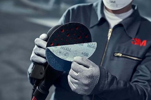 3M Random Orbital Sander, Xtract Pneumatic 88954, 6 in, with Central Vacuum Attachment, 3/16 in Orbit, Ergonomic and Lightweight ROS, .28 HP (209W) Motor