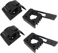 ROBLOCK Quick Release Rubber Clamp Mounts, 4-Pack Adjustable shovel clamp mount, Rubber Tool Handle Bracket for 1.25" to 1.75" Diameter, Universal Garage Storage, RV, Boat, ATV, and Any Wall