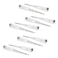 Fielect 20pcs Voltage Tester Voltage Detector Pen Circuit Tester Tool Steel Batch Slotted Test Pencil JRDB-865 AC/DC 100-500V Clear