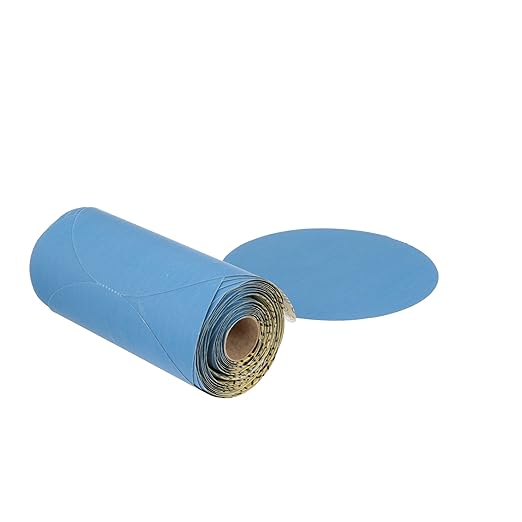 3M Stikit Blue Abrasive Disc Roll, 36211, No Hole, 6 in, 400+ Grade, Pack of 100, Automotive Sanding Discs for Coating Removal, Body Repair, Auto Sanding, Primer Sanding