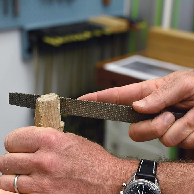 Kings County Tools 8" Half Round Woodworking Rasp | High Quality Steel Material | Durable and Long-Lasting | 4" Beech Wood Handle