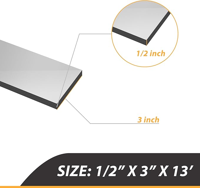 Pipe Insulation Foam Tape Self Adhesive Outdoor Weather Resistant Water Pipe Wrap, Sponge Strip for Water Pipes, Pipe Wrap Insulation (1/2 Inch Thick x 3 Inch Wide x 13 Feet Long)