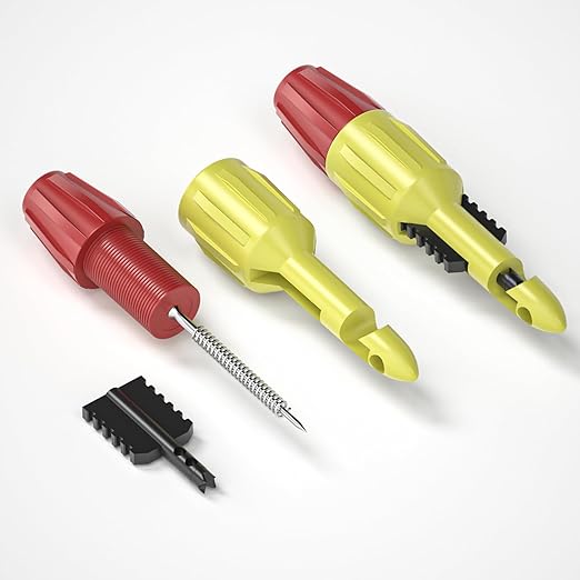 Goupchn Multimeter Test Leads Kit 6PCS with Alligator Crocodile Clips, Wire Piercing Probes 4mm Piercing Clip for Multimeter Voltmeter Thermometer Testing