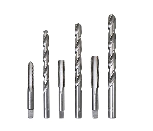 Accusize Industrial Tools U.N.F. 18 Pc H.S.S. Tap and Drill Set, 0001-0050