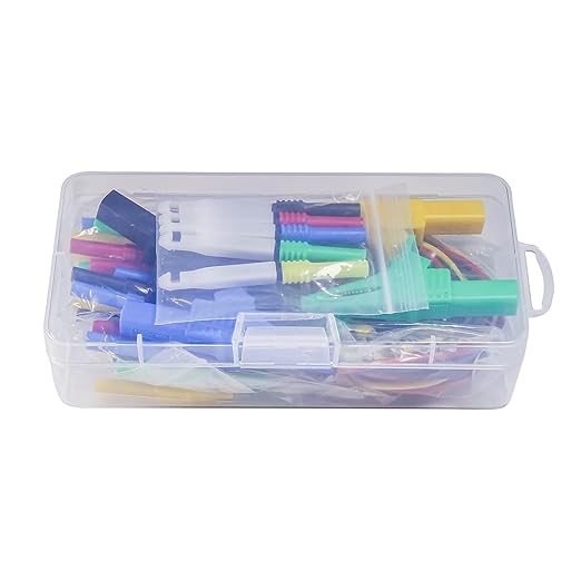 Back Probe kit 30pcs, Copper Alligator Clips to Banana Plug Test Lead, Automotive Test Lead Kits for Automotive Repair and Diagnostic Circuit Testing