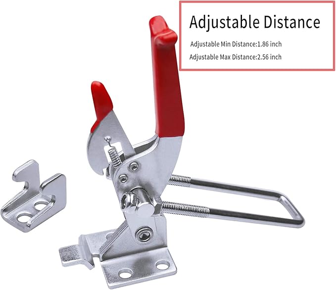 5Pack 2000lbs Toggle Clamp 431,Heavy Duty Toggle Latch Clamp for Latch Lock,Self Latch Toggle Latch Action Lock for Tire Carrier Latch,Smoker Lid Latch,Cam Clamp Latch Pull Latch,Draw Latch Hardware.