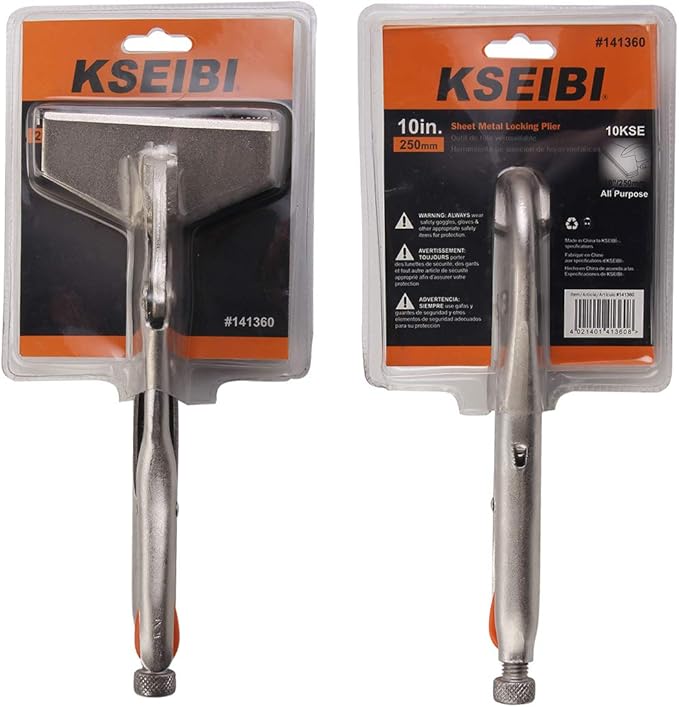KSEIBI 141360 Sheet Metal Clamp Locking Plier, 10-Inch