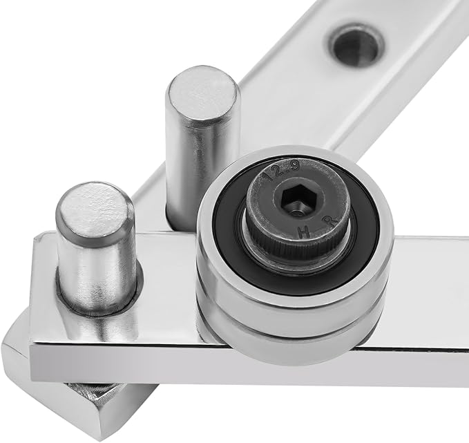 Manual Rod Benders Metal Bending Machine, Heavy-duty Manual Rebar Bender 180° Adjustable Bending Hand Tools with Maximum Bendable Diameter 8mm for Bend Steel, Copper, Aluminum