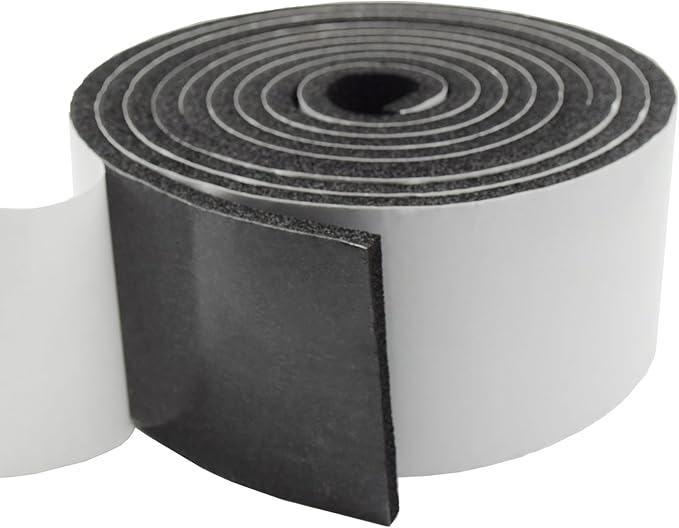 DOBTIM Pipe Insulation Foam Wrap Tape, self Adhesive with high Resilience for Pipe Insulation Wrap 13 Ft Long x 4 Inch Wide x 3/8 Inch Thick