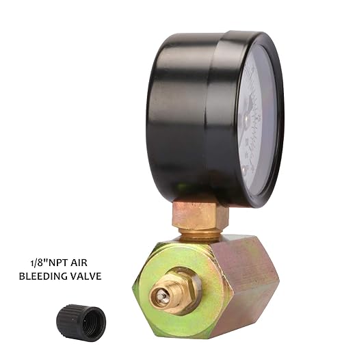 MEASUREMAN 2" Steel Gas Pressure Test Gauge Assembly, 3/4" FNPT Connection, 0-30 psi/kpa, +/-3-2-3% Accuracy