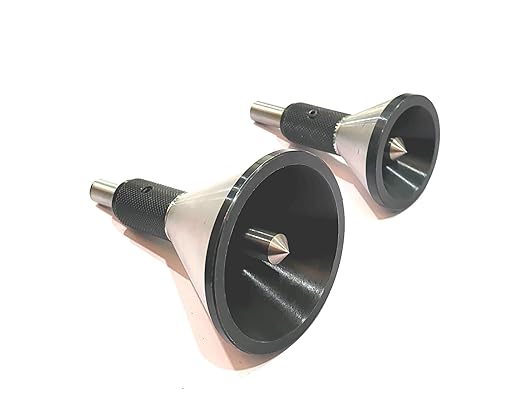 Buyohlic Engineer Machinist Bell Punch Hand DIY Tool for Center Finding on a Round Bar Machine Tools (Set of Both)
