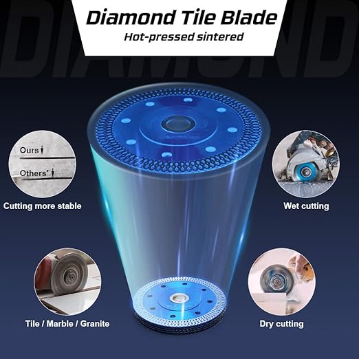 5Pcs/Lot Super Thin Diamona Blade 4" Diamond Porcelain Blade for Granite Marble