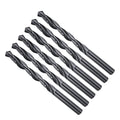 Drill Bit, 9mm Cutting Diameter, 4241 HSS Nitriding Black 118° Cutting Angle Versatile Jobber Bits - (Applications: for Drilling Plastic Wood Soft Metal), 6-Pieces