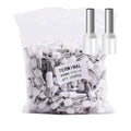 Fidioto 8AWG Wire Ferrules Terminals, 250pcs AWG8 White Ferrule Connectors Wire Insulated Cord Pin Ends Terminals for Electric, Industrial, Chemical Industry, Power Control System, etc.