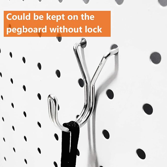 Pegboard Hooks, Pegboard Rack, Peg Locks, for Organizing Various Tools, 251 Pieces